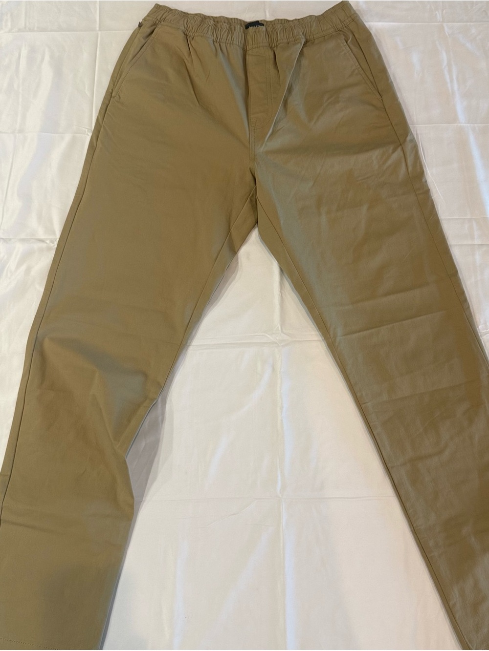 J. Crew Men’s Khaki Elastic-Waist Chino Pants